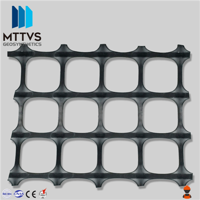 Flamskyddande och antistatisk biaxiell geonät